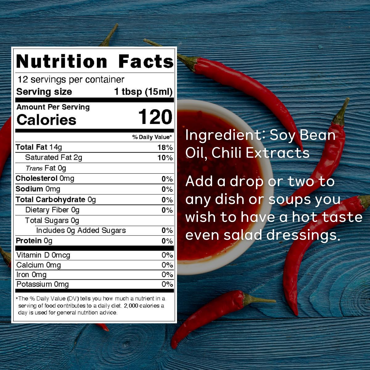 Japanese Spicy Chili Oil (La-Yu) - 6 Oz | Made With Pure Soybean Oil & Chili Extracts | No Sugar, No Additives | Umami-Rich, Per