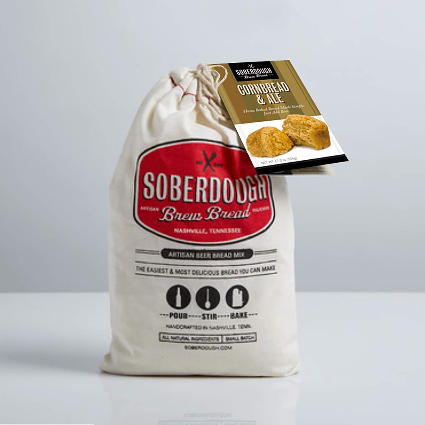 Soberdough Bread Mixes - Cornbread & Ale Flavor - Brown 