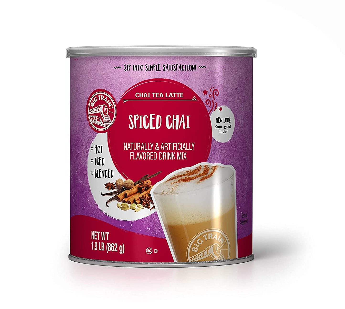 Big Train Spiced Chai Tea Latte Mix, 30.4 Ounce, Model 20627059, Pack of 1