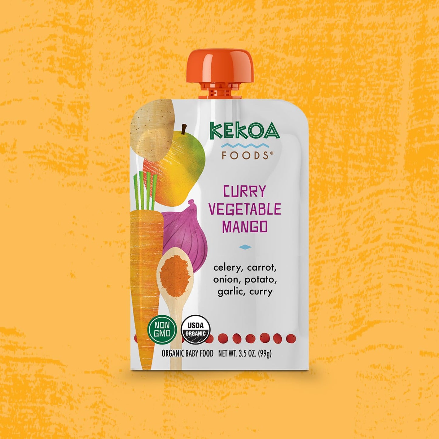 Kekoa Foods Variety Pack Mix 7 Pack - Apple & Ginger, Beets, Fennel & Kale, Curry Vegetable Mango, Mango Paprika, Peas & Mint, S