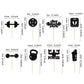 Ercadio 24 Pack Gym Workout Cupcake Toppers Glitter Biceps Dumbbells Kettlebells Abodominal Stay Strong Bodybuilding Cupcake Pic