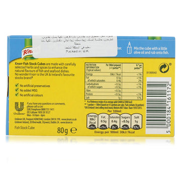 Knorr Fish Stock Cubes 8 Pack 50g