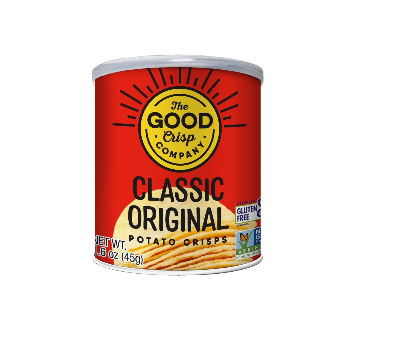 The Good Crisp Company, Good Crisps Minis (Original, 1.6 Ounce, Pack Of 12) Non-Gmo, Allergen Friendly, Potato Chip Snack Pack,