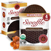 Chocolate Dipped Stroopwafels by Swoffle - LIMITED RELEASE - Certified Organic, Gluten Free Stroopwafels in Dark Chocolate Coati
