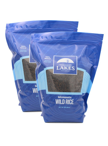 Thousand Lakes Wild Rice - 100% All Natural - Bulk 10 lbs (2-pack of 5 lbs)