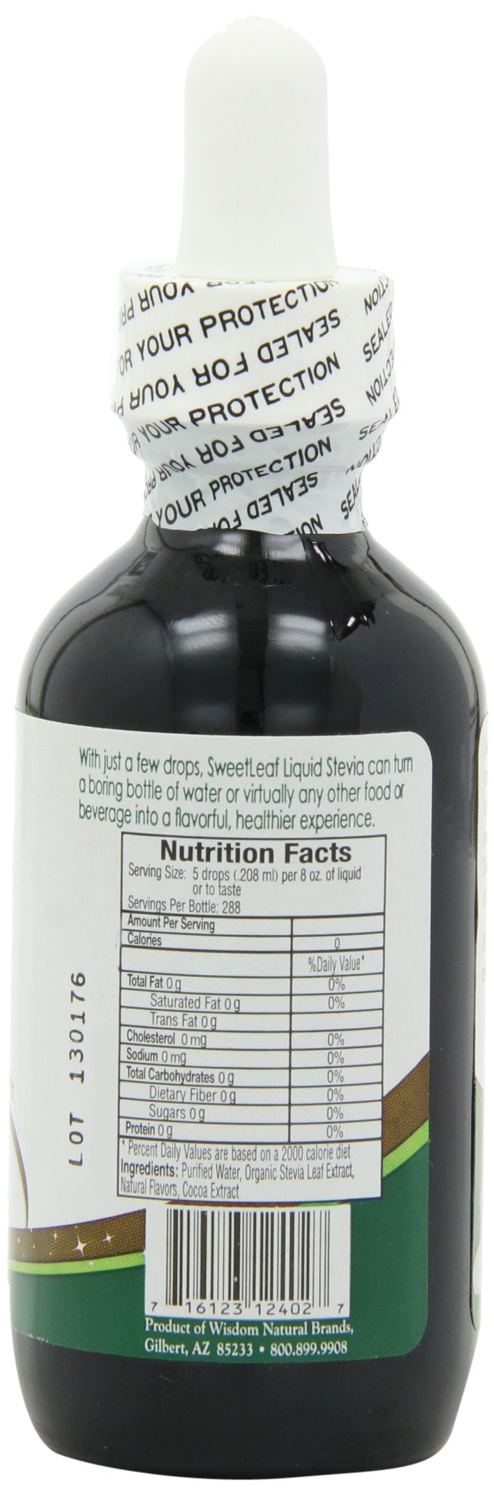 Sweet Leaf Chocolate Flavor Stevia Liquid, 2 Ounce - 3 per case.