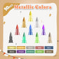 Edible Metallic Markers, 10Pcs Upgrade Food Grade Gold Shimmering Pens For Cookie/Cake/Cupcake/Fondant/Baking Decorating By Prea