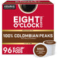 Eight O Clock Coffee Colombian Peaks Keurig Single-Serve K-Cup Pods, Medium Roast Coffee, 96 Count (Pack of 4)