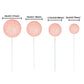 Ephlyn 30Pcs Light Pink Foam Cake Topper, Cake Picks Mini Balloon Diy Decoration For Birthday, Anniversary, Graduation, Baby Sho