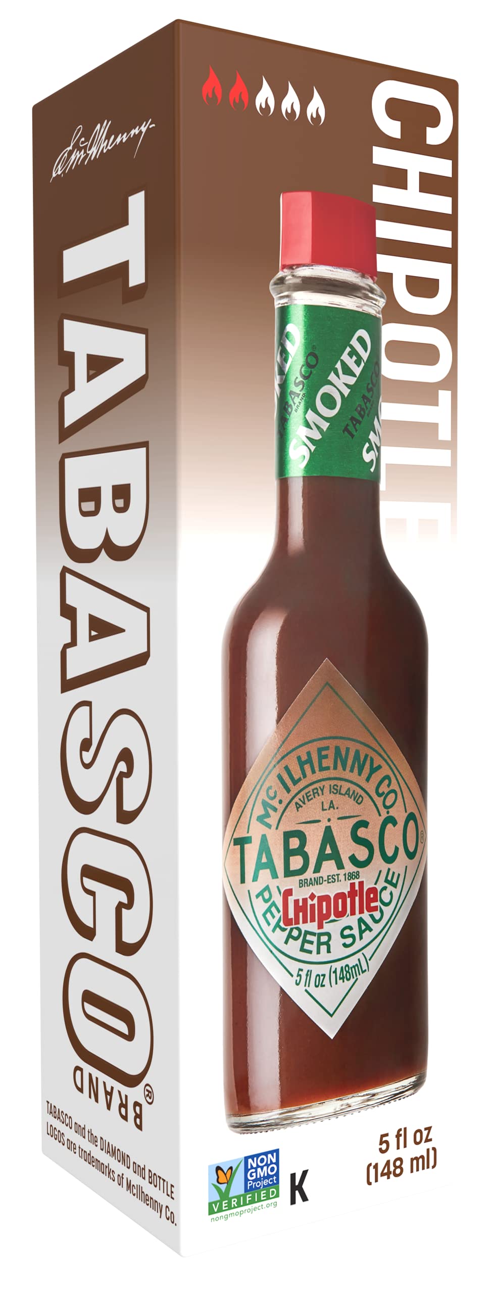 TABASCO® Brand Chipotle Pepper Sauce, 5 oz, Pack of 8