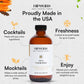 HipStirs Old Fashioned Mix - Artisan Syrup with Real Blood Orange Bitters - 8 Fl Oz