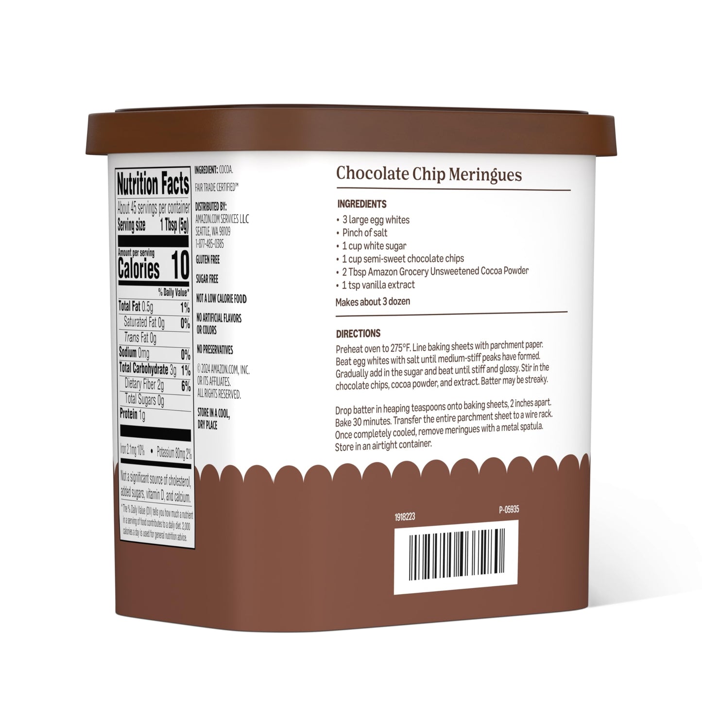 large online retailer Grocery  Unsweetened Cocoa Powder  Fair Trade Certified  8 Oz (Previously large online retailer Fresh  Packaging May Vary)