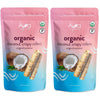 Ava Organics - Coconut Crispy Rollers (Pack of 2) Original Family Size 14.1 oz bags 28.2 Ounce