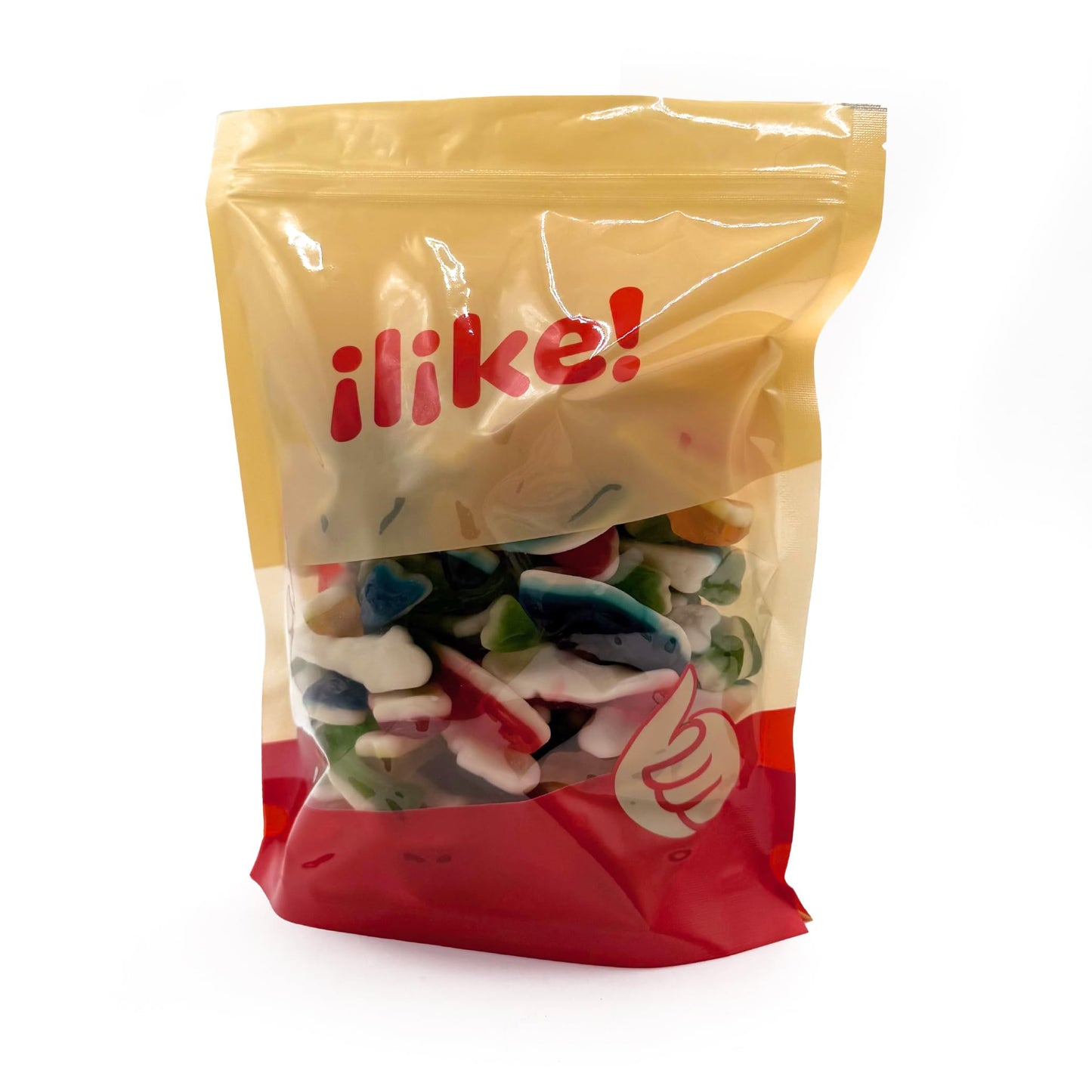 Gummy Sharks Candy Mix | 2 Pound Bag | Assorted Fruit Flavors Shark Gummies | Chewy Gummy Fish for Parties and Candy Buffets | Blue Raspberry  Lime  Lemon  Cherry