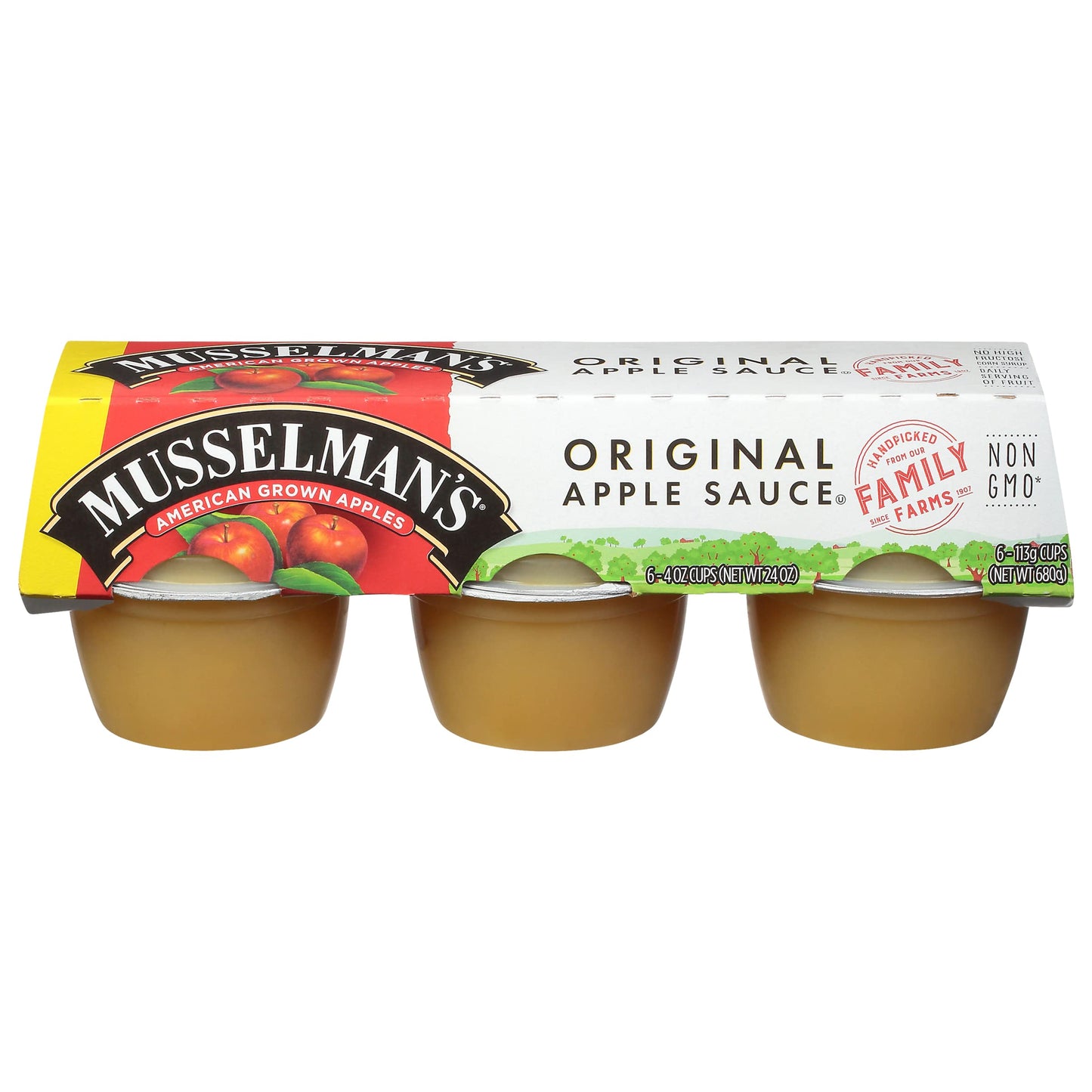Musselmans Apple Sauce, Original, 6 Count, Pack of 1