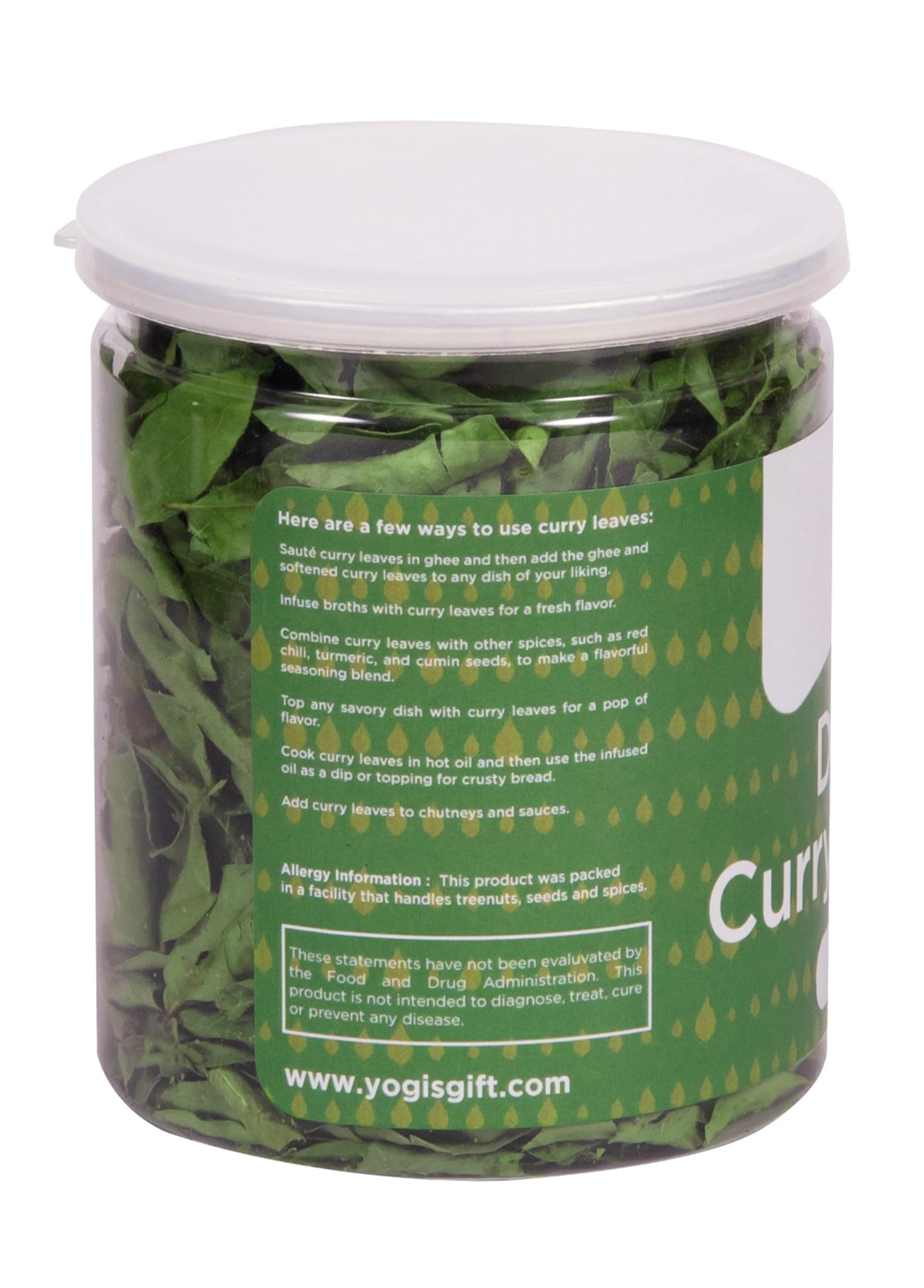 Dried Curry Leaves 0.7 Oz (900+ Leaves) | Aromatic Flavor Of Whole Curry Leaves | Kari Patta | Tray Dried Fresh Cury Leaves | Wh