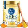 4Th & Heart Turmeric Grass-Fed Ghee, Clarified Butter, Keto, Pasture Raised, Non-Gmo, Lactose And Casein Free, Certified Paleo (