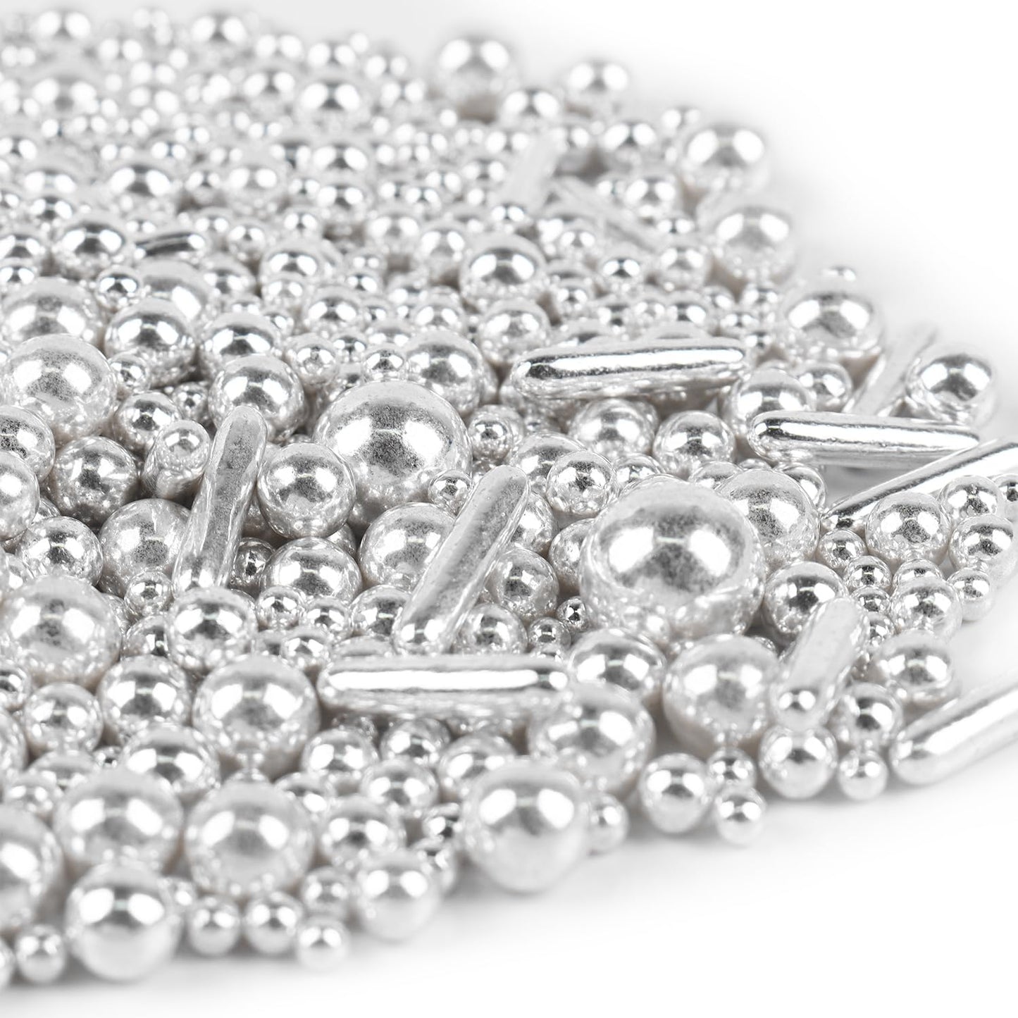 Cobakey Silver Sprinkles for Cake Decorating, 3.5 Ounces, Perfect for Cupcakes, Cookies, Ice Cream Toppings
