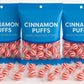 Sweet Smiles Soft Cinnamon Puffs Candy-4 OZ (Three Bags) | Melt Away Mint Individually Wrapped | Party Favors, Christmas, Hallow