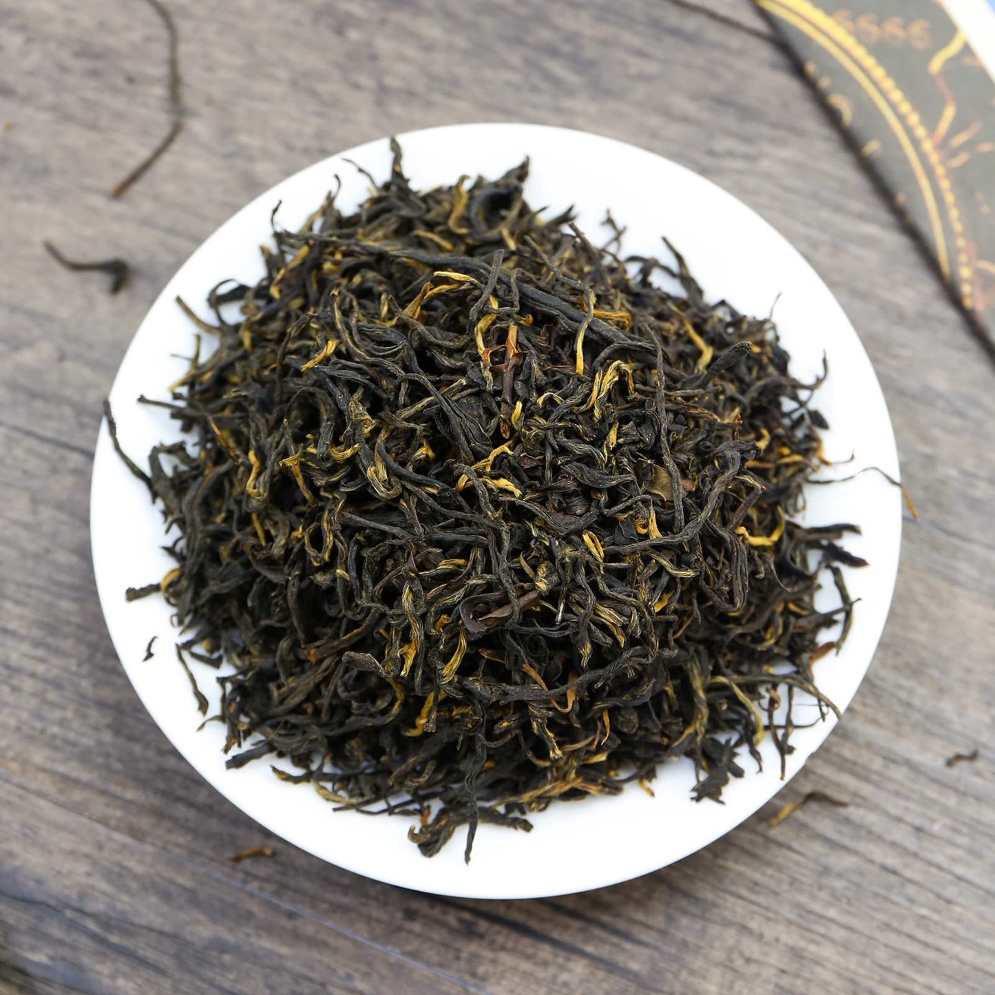 FullChea Golden Monkey Tea - Chinese Black Loose Leaf Black Tea - 8.8oz (250g)