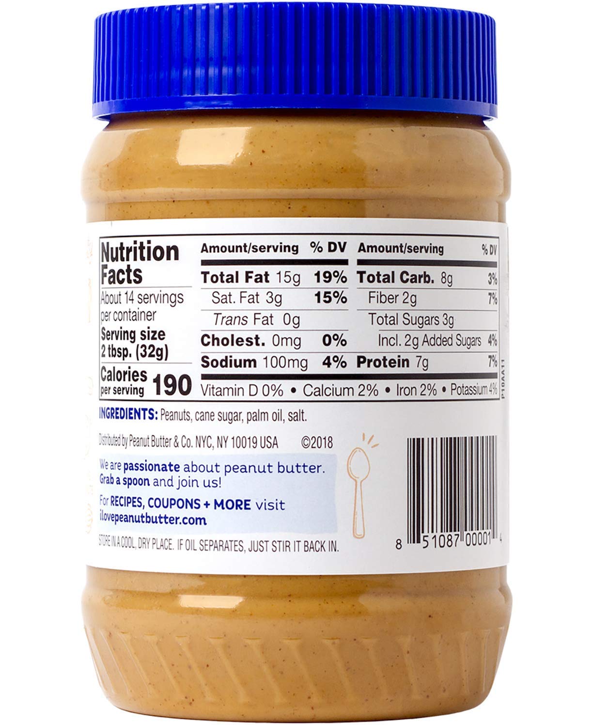 Peanut Butter & Co. Smooth Operator Peanut Butter, Non-Gmo, Gluten Free, Vegan, 28 Ounce (Pack Of 2)
