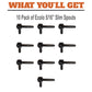 SAP HAPPY Maple Sap Spiles - 5/16 Ecolo Taps for Maple Trees, 10 Count, Tree Saver Spouts, 10 Ounce (Pack of 1)