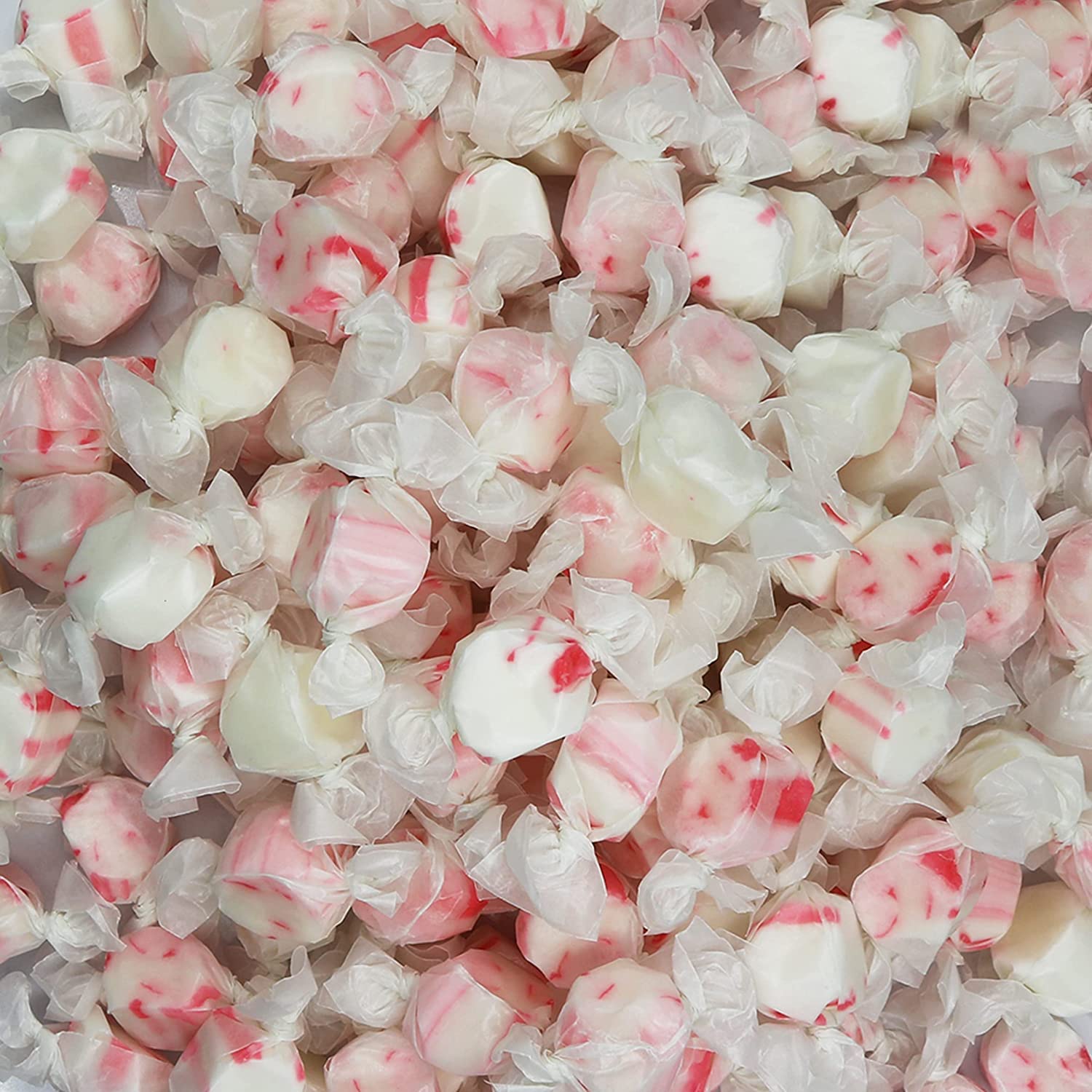 Gourmet Soft and chewy Salt Water Taffy Candies - Individually Wrapped - Bulk bags (Peppermint, 2 Pound (Pack of 1))