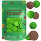 Fruidles Saint Patricks Day Green Coins, Premium Nut-Free Candy, Kosher, 100-Pack