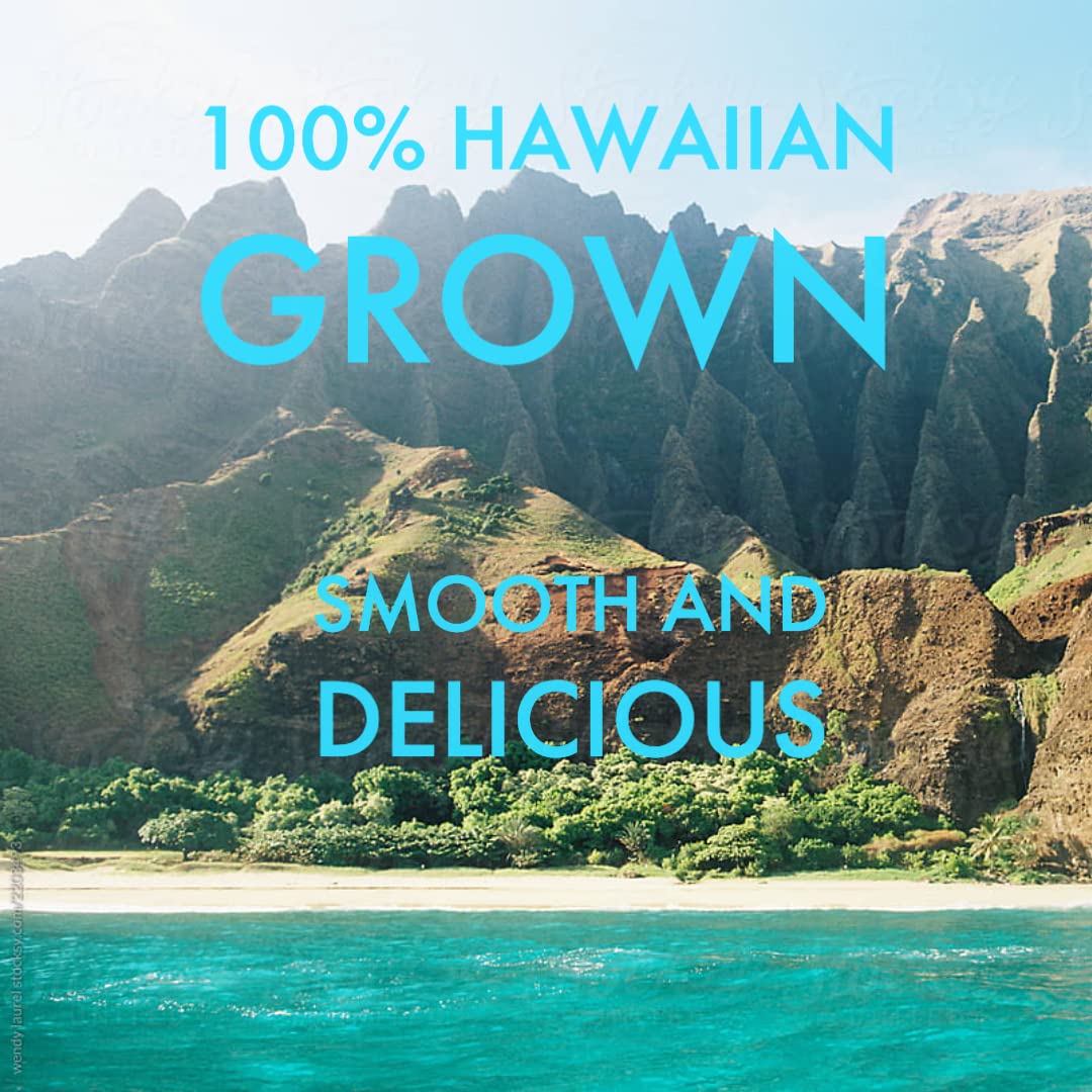 Maui Coffee Company 100% Hawaiian Coffee, Whole Bean (7 Oz. Bag) - Dark Roast W Bold Clean Bright Full-Bodied Flavor - Grown & Small Batch Roasted In Hawaii