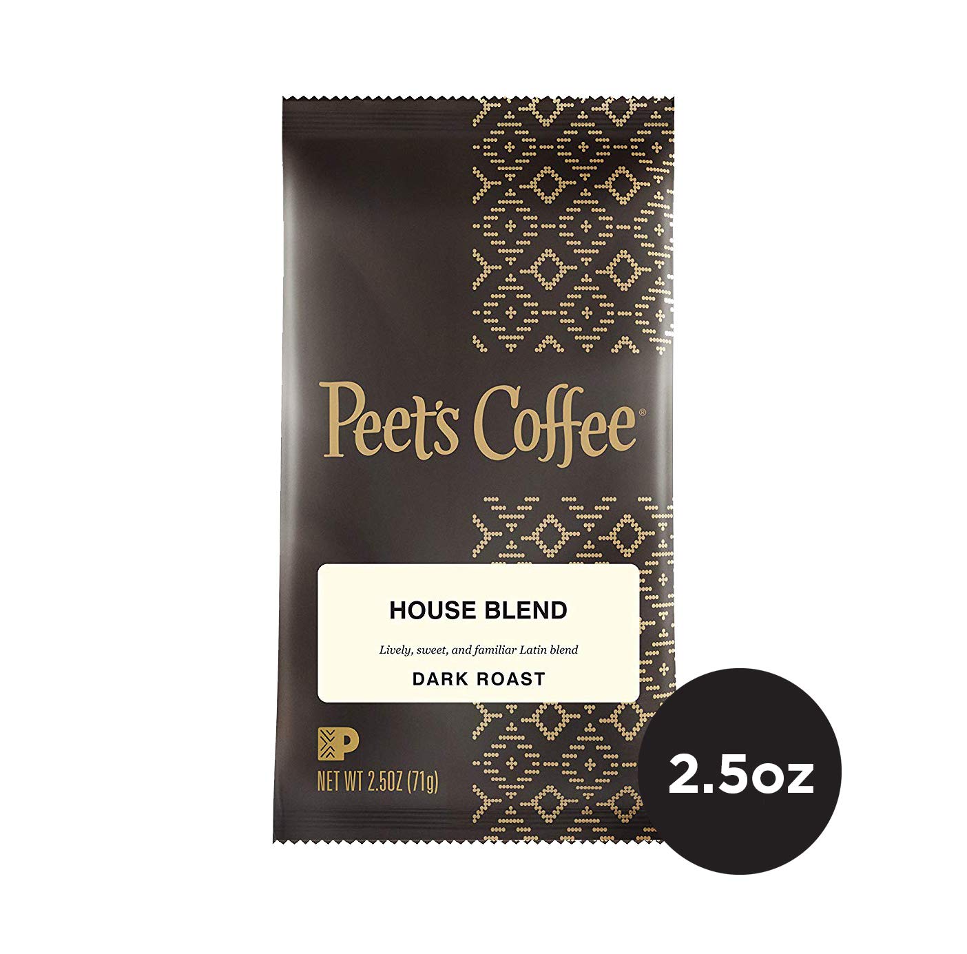 Peet'S Coffee & Tea House Blend Ground Coffee, 2.5 Ounce