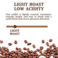 Subtle Earth Organic Coffee - Light Roast - Whole Bean Coffee - 100% Arabica Beans - Low Acidity And Non-Gmo - 5Lb Bag