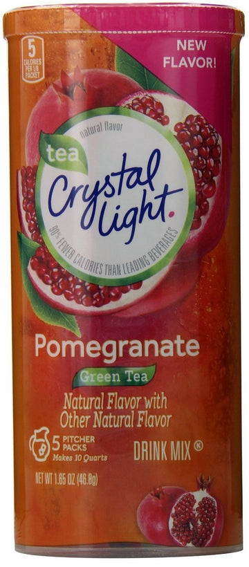 Crystal Light Pomegranate Green Tea Drink Mix, 10 Quart Canister (Pack of 4 Canisters)