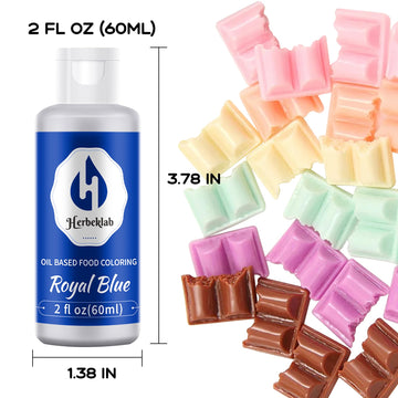 Royal Blue Oil Based Food Coloring For Chocolate 2 Fl Oz Professional Concentrated Royal Blue Oil Food Dye For Melting Chocolate