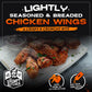 Grumpy Butcher Fully Cooked Jumbo Chicken Wings, 5 Lb - Seasoned Air Fryer Ready Chicken Wings Family Pack - Golden Crispy Froze