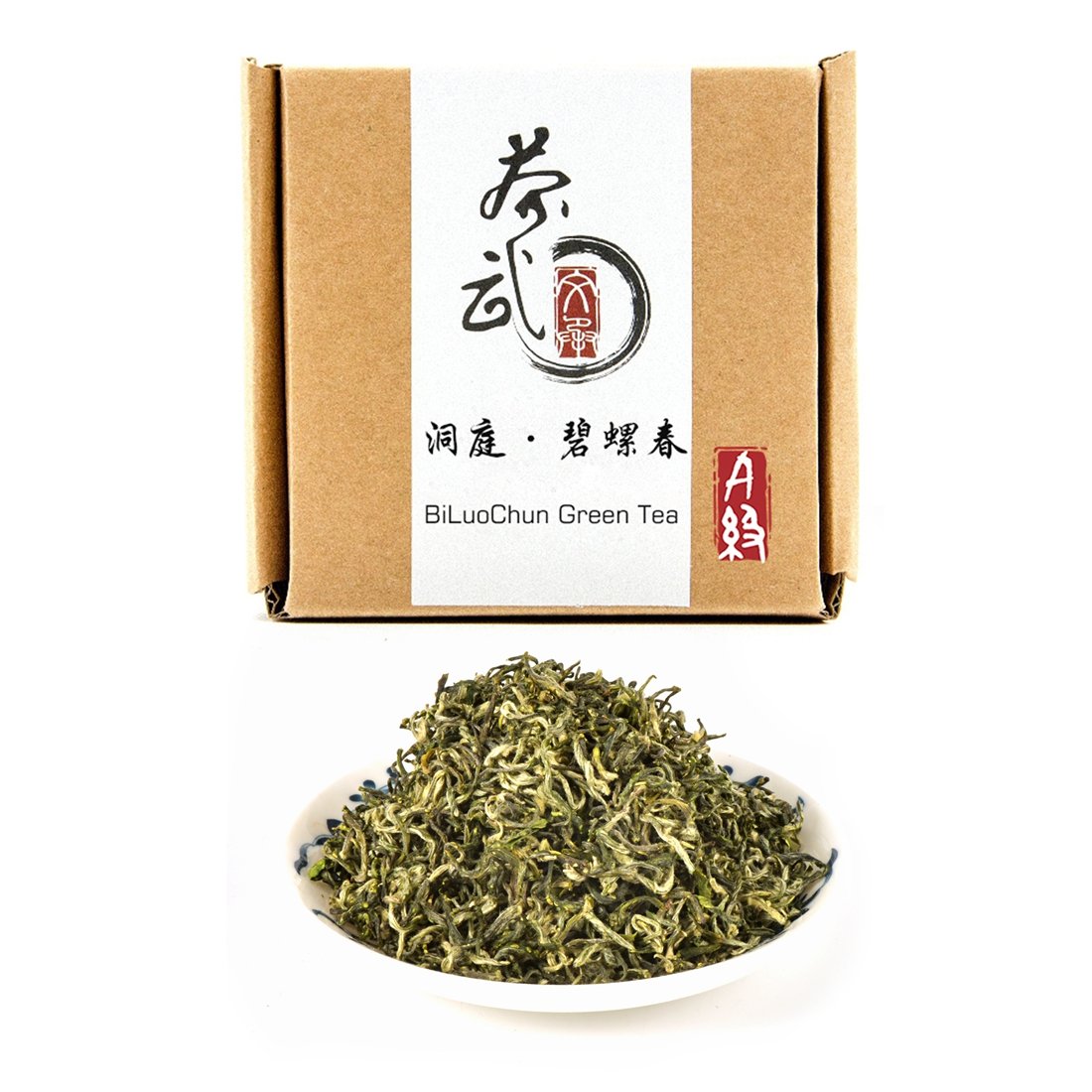 Chawuwarmsun-[A] Biluochun Green Tea,3.5Oz(100G),Loose Leaf Tea,Dongting Mountain,Chinese Famous Green Tea