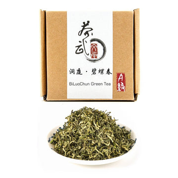 Chawuwarmsun-[A] Biluochun Green Tea,3.5Oz(100G),Loose Leaf Tea,Dongting Mountain,Chinese Famous Green Tea