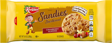 Keebler Sandies Shortbread, Cranberry Almond, 9.9Oz