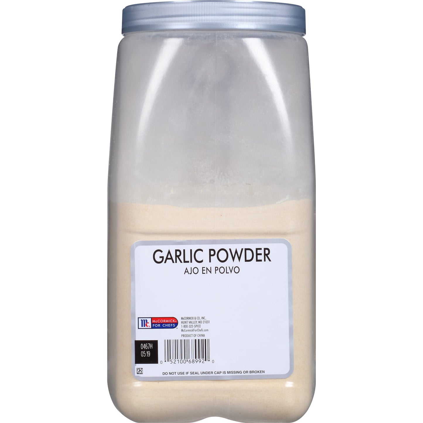 McCormick Culinary Garlic Powder, 6 lb - One 6 Pound Container of Bulk Garlic Powder Seasoning, Ideal for Pastas, Meats, Seafood