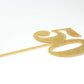 Zhengye Gold Bling Bling Happy Birthday Cake Topper - 50 Anniversary/Birthday Cake Topper Party Decoration (50Th)
