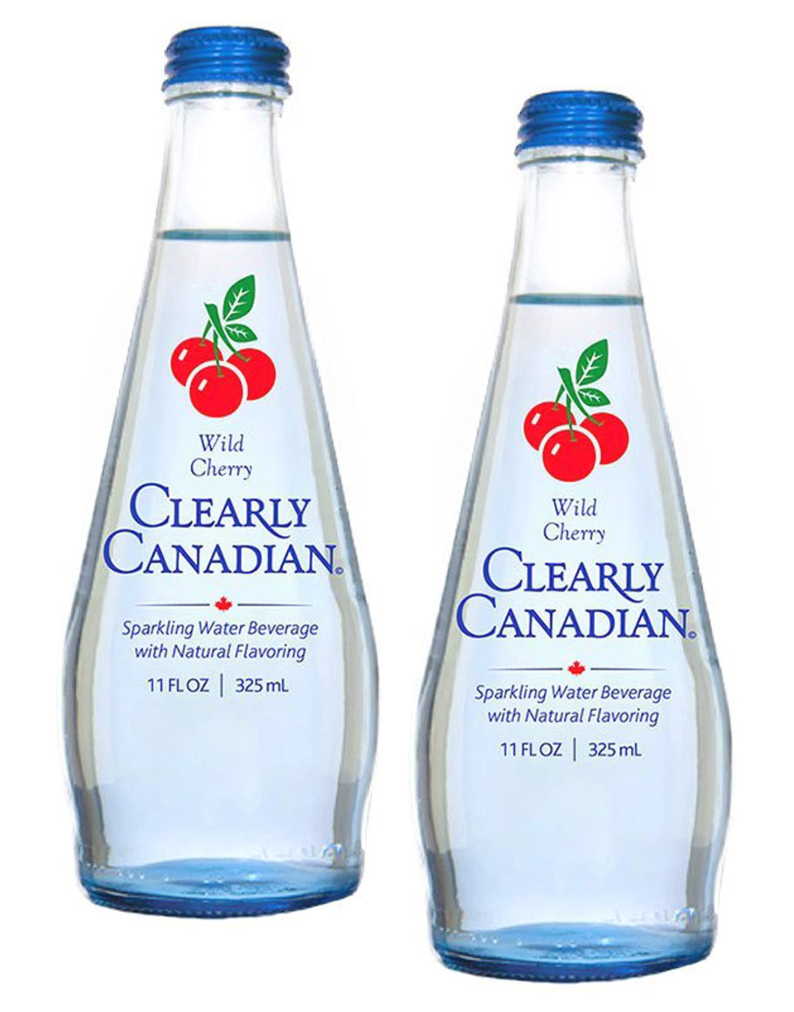 Clearly Canadian Wild Cherry Sparkling Water, 11 Fl Oz, Pack of 2