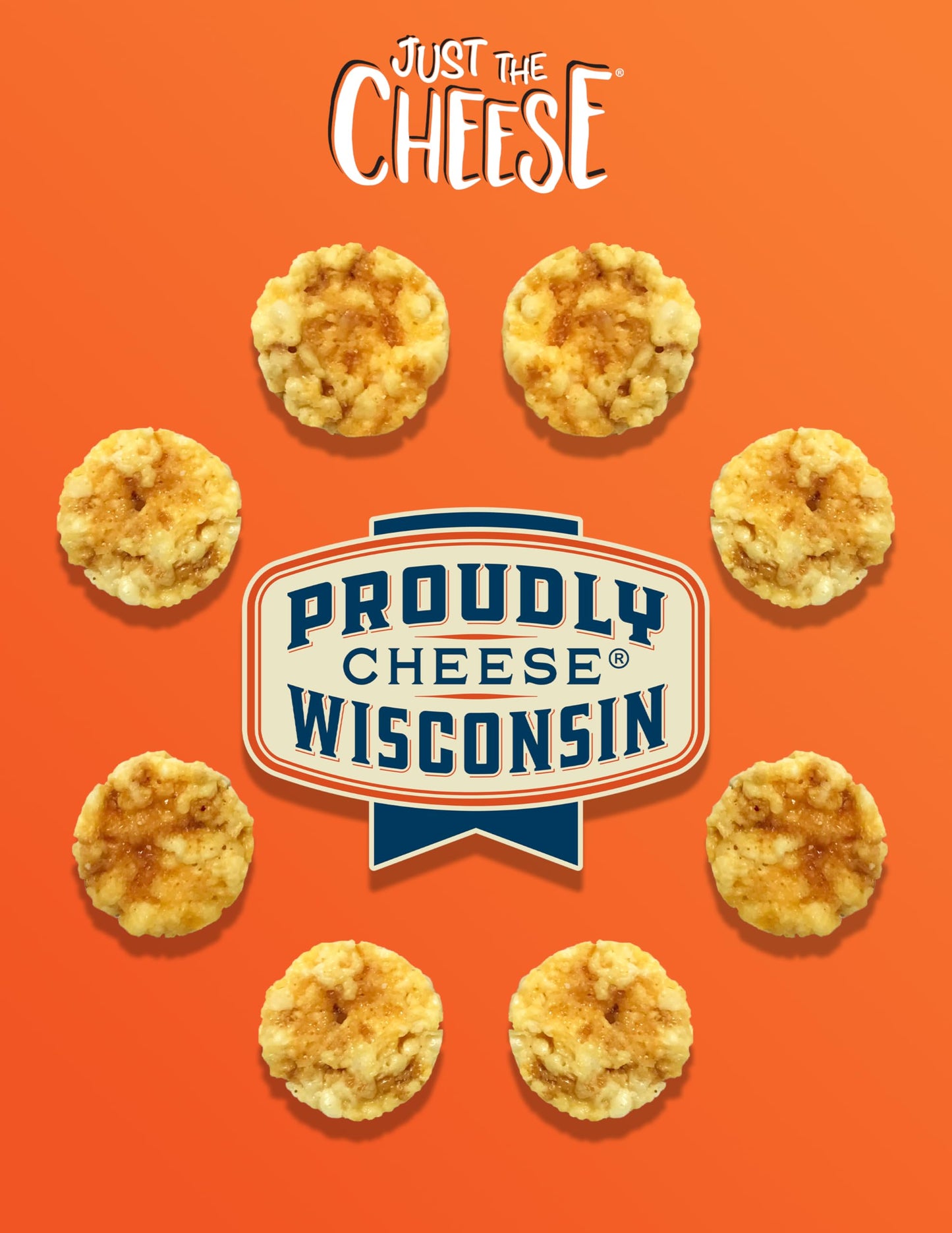 Just the Cheese Minis - Cheese & Aged Cheddar Blend Crisps  12 oz Jar  Delicious Low-Carb Lifestyle Protein Chips  High-Protein  Gluten-Free Crisps  Keto-Friendly  Zero Sugar  Perfect Snack for mature-themeds