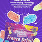 Freeze Dried Candy - 5 Flavors Variety Pack Crunchy Peach Rings, Watermelon, Puffs, Worms, Burger Candy - 1.7Oz Each, Sweet Trea