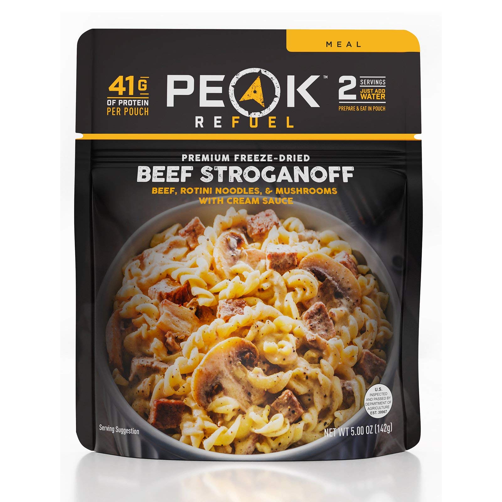 Peak Refuel Beef Stroganoff  Freeze Dried Backpacking And Camping Food  Amazing Taste  High Protein  Real Meat  Quick Prep Meals