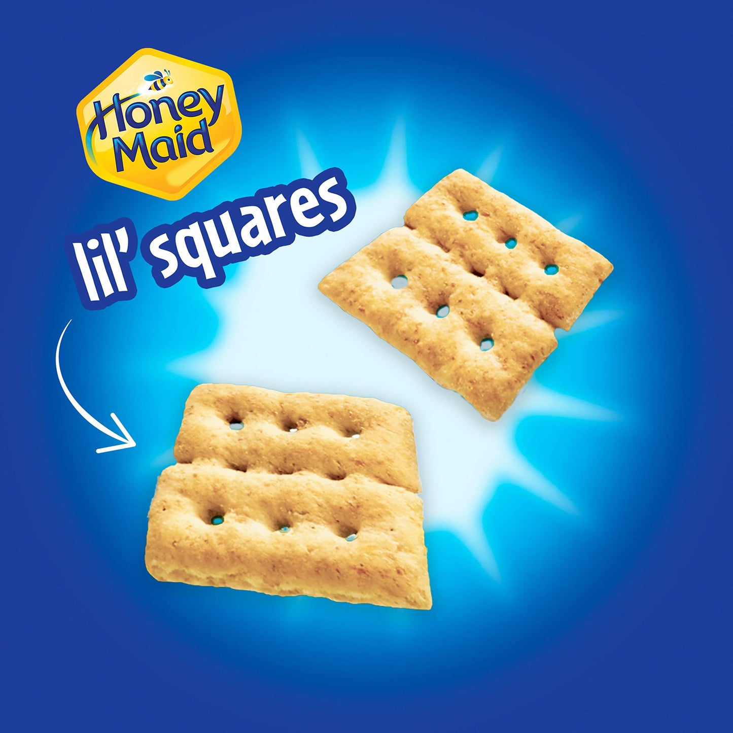Honey Maid Lil' Squares Graham Crackers, Honey, 1.06 Oz -Pack Of 72