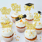 40Pcs Graduation Cupcake Toppers 2025 Graduation Decorations Class Of 2025 Cupcake Toppers 2025 Congrats Grad Cupcake Topper Con