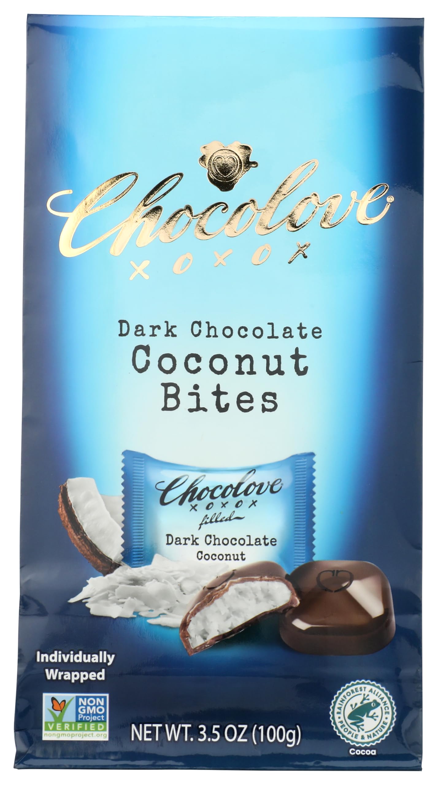Chocolove Organic Dark Chocolate Coconut Bites, 3.52 OZ
