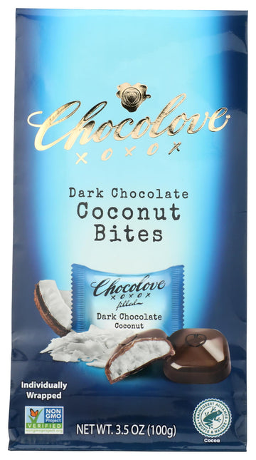 Chocolove Organic Dark Chocolate Coconut Bites, 3.52 OZ