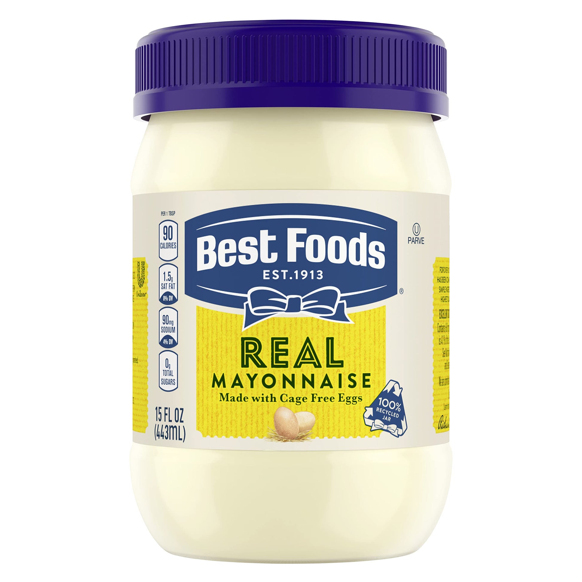 Best Foods Mayonnaise For Delicious Sandwiches Real Mayo Gluten-Free Sandwich Spread, Rich In Omega-3 Ala 15 Oz