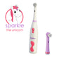 Brusheez Electronic Toothbrush Replacement Brush Heads 2 Pack (Sparkle The Unicorn)