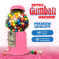 American Gumball Company - Metal 11-Inch Retro Style Pink Gumball Machine, Made For 0.62 Inch Gumballs, Candy Or Nuts, Accepts A